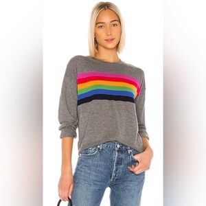 Anthropologie revolve Sundry Rainbow Cashmere Sweater Sz 1 S